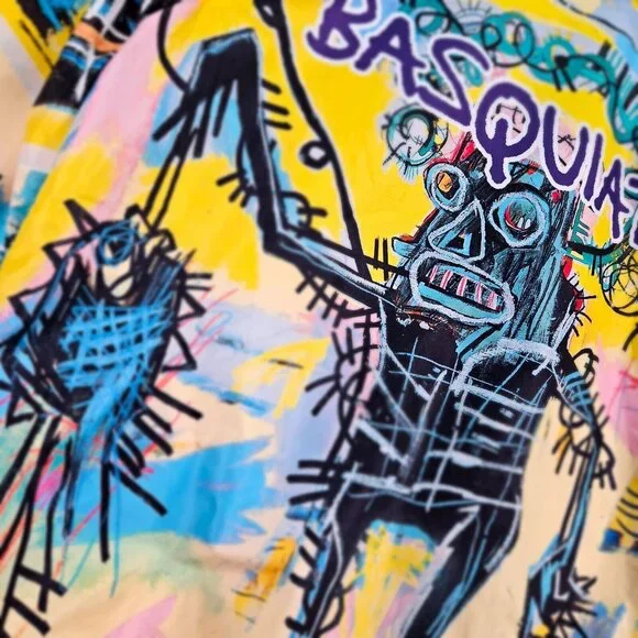 NWT Jean-Michel Basquiat X Members Only Jacket Anorak Windbreaker Mens Size L - Picture 1 of 16